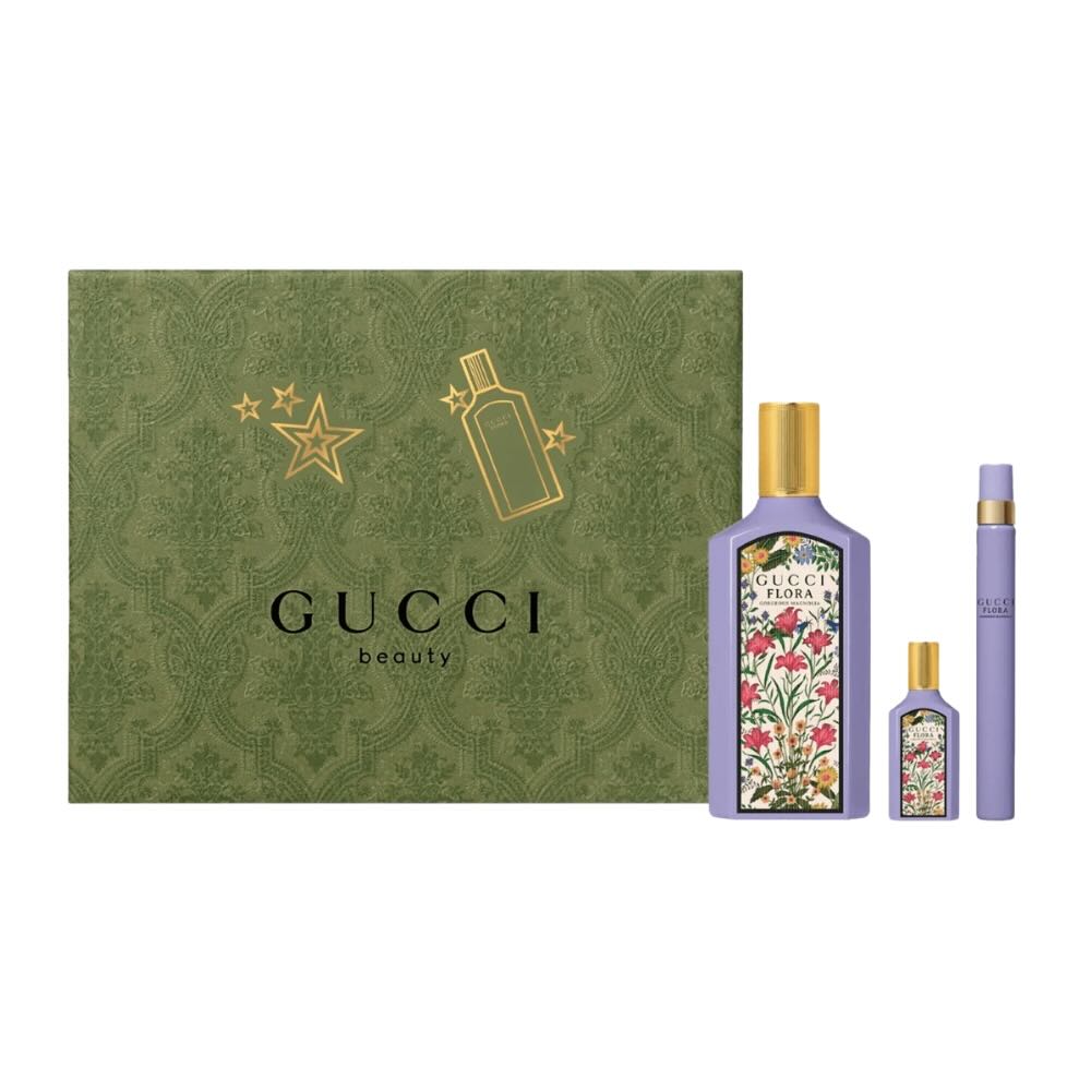 Set Gucci Flora Gorgeous Magnolia EDP 100ml 3Pcs (100ml, 5ml, 10ml) - Hình ảnh chính